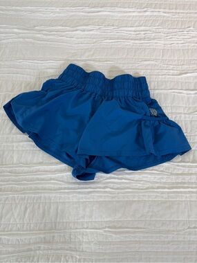 FP Movement by Free People Blue Get Your Flirt On Athletic Shorts XS
